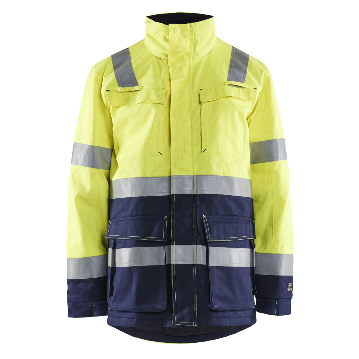 Multinorm Winterparka High Vis Gelb/Marineblau XXL, gelb / marineblau