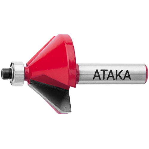 Фреза АТАКА 131320 Кромочная Конусная 45° D32 d8 L56 l12 O45 dp12.7