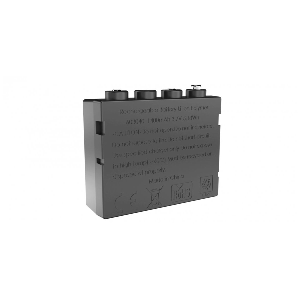 Ersatz-Akkupack Li-Ion mit 3,7 V für Ledlenser Stirnlampen, 1400 mAh