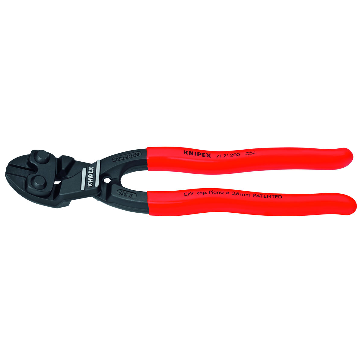 Kompakt-Bolzenschneider CoBolt® mit 20° abgewinkeltem Kopf, ganze Länge: 200mm