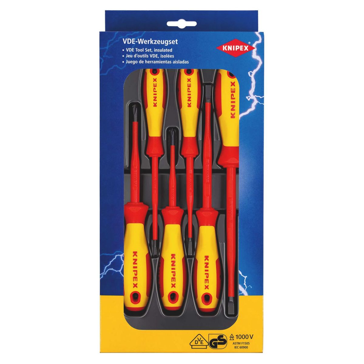 VDE Schraubendreher-Paket Schlitz / Phillips® (SB-Karte/Blister)
