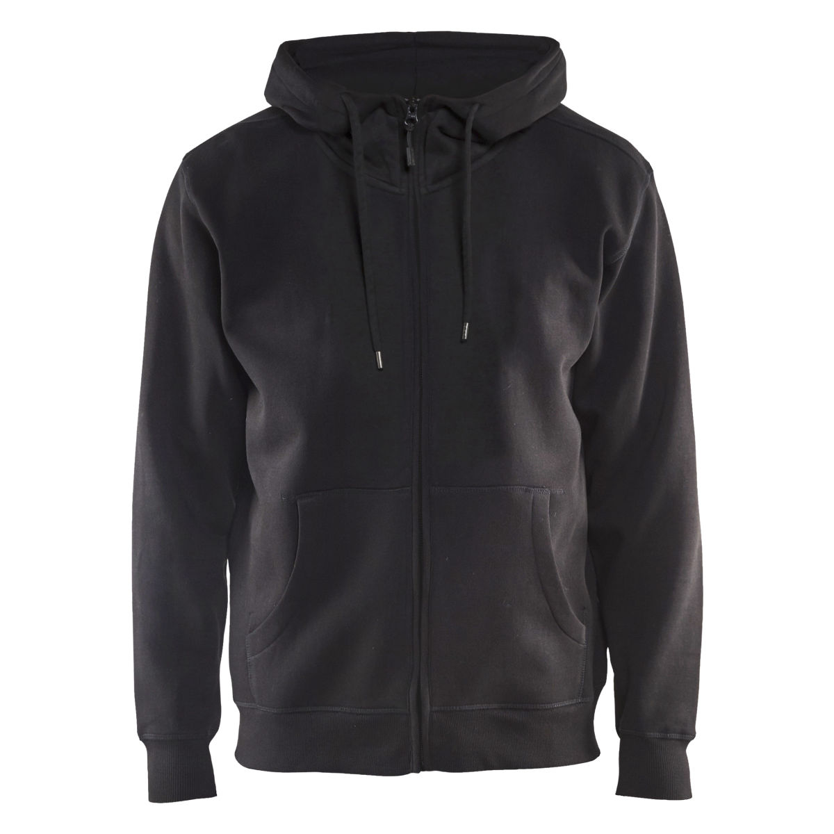 Sweatshirt mit Kapuze und Reißverschluss Schwarz XXL, schwarz