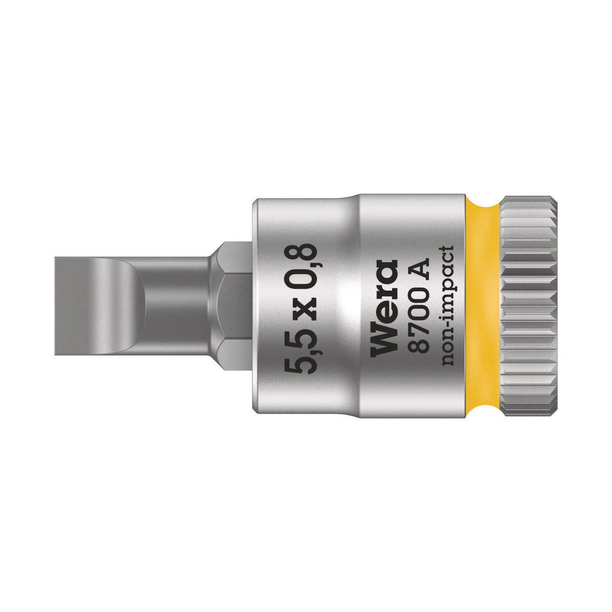 8700 A FL Schlitzschrauben Zyklop Bitnuss mit 1/4″-Antrieb, 0,8 x 5,5 x 28 mm