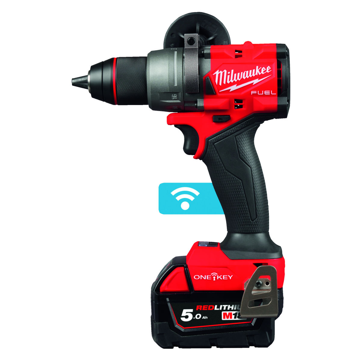 Milwaukee® Bohrschrauber 18V, ONE-KEY App-Anbindung, Akku-Bohrschrauber, Bürstenloser Motor, mit 2 Akkus, im Koffer