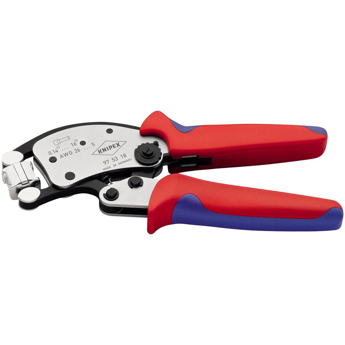 Crimpzange Twistor® 16 für Aderendhülsen, für Leiterquerschnitt: 16mm 2