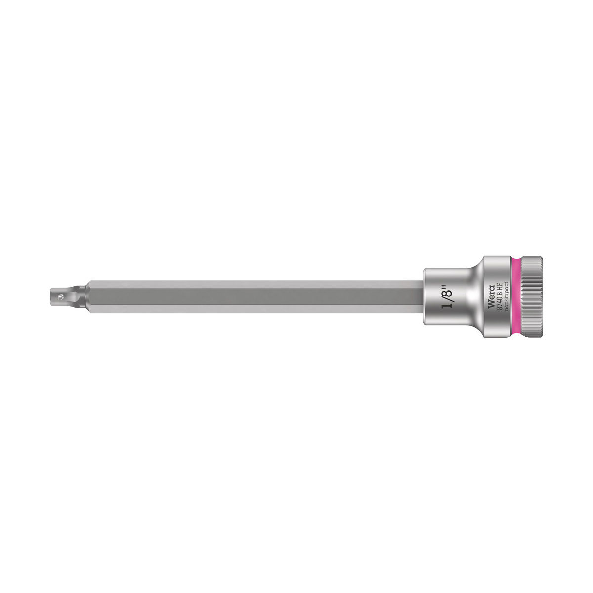 8740 B HF Zyklop Bitnuss mit 3/8″-Antrieb, mit Haltefunktion für Innensechskantschrauben, 1/8″ x 107 mm