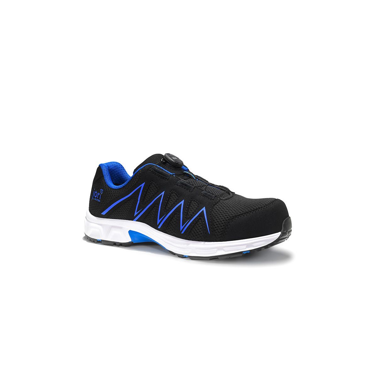 Sicherheitshalbschuh jo_SPEEDY BOA® schwarz-blau Low ESD S1PS, Größe 43