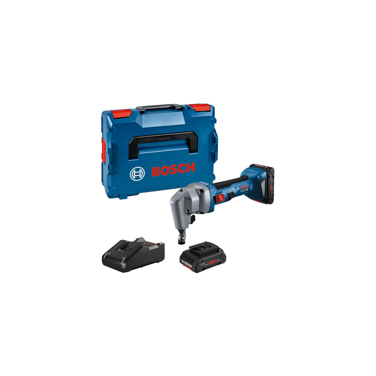 Akku-Nager GNA 18V-16 E, 2 x Akku ProCORE18V 4.0Ah in L-BOXX