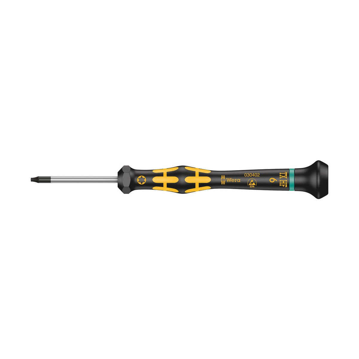 1567 TORX® HF ESD Kraftform Micro Schraubendreher mit Haltefunktion, TX 6 x 40 mm