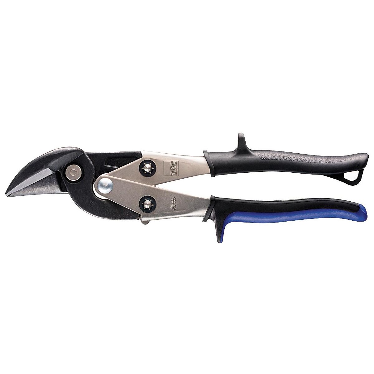 Ideal-Blechschere mit 2-Komponenten-Griff klein, rechts schneidend, ganze Länge: 230mm