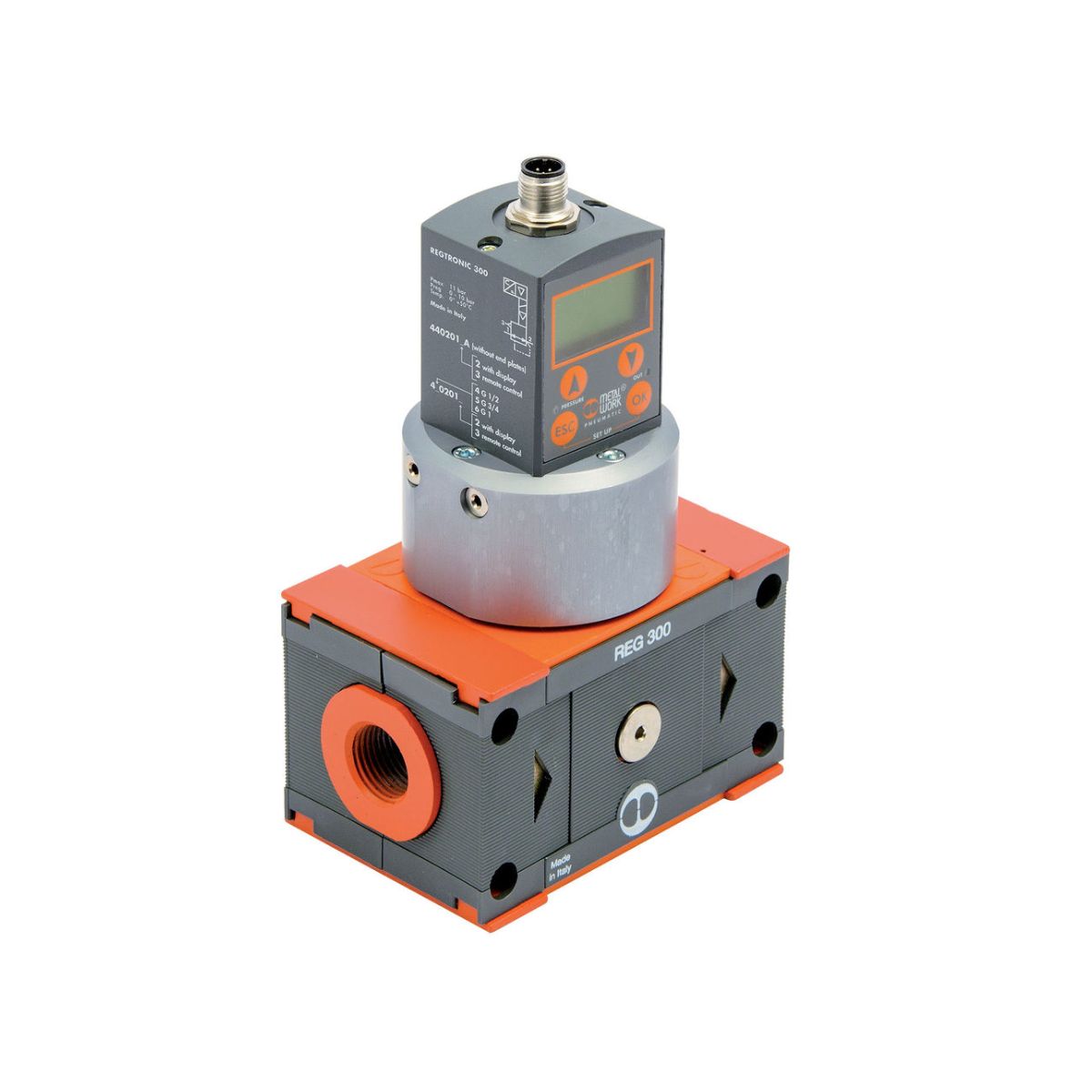 Präzisions-Proportionaldruckregler-Druckregler REGTRONIC 300, G 1/2, Display, 0-10 V