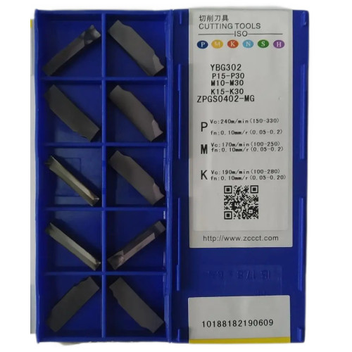 Пластини ZCC-CT ZPGS0402-MG YBG302 для відрізки і точіння канавок