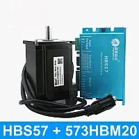 Гібридний кроковий двигун з енкодером 86HSM85-E1 Leadshine і драйвер HBS86H