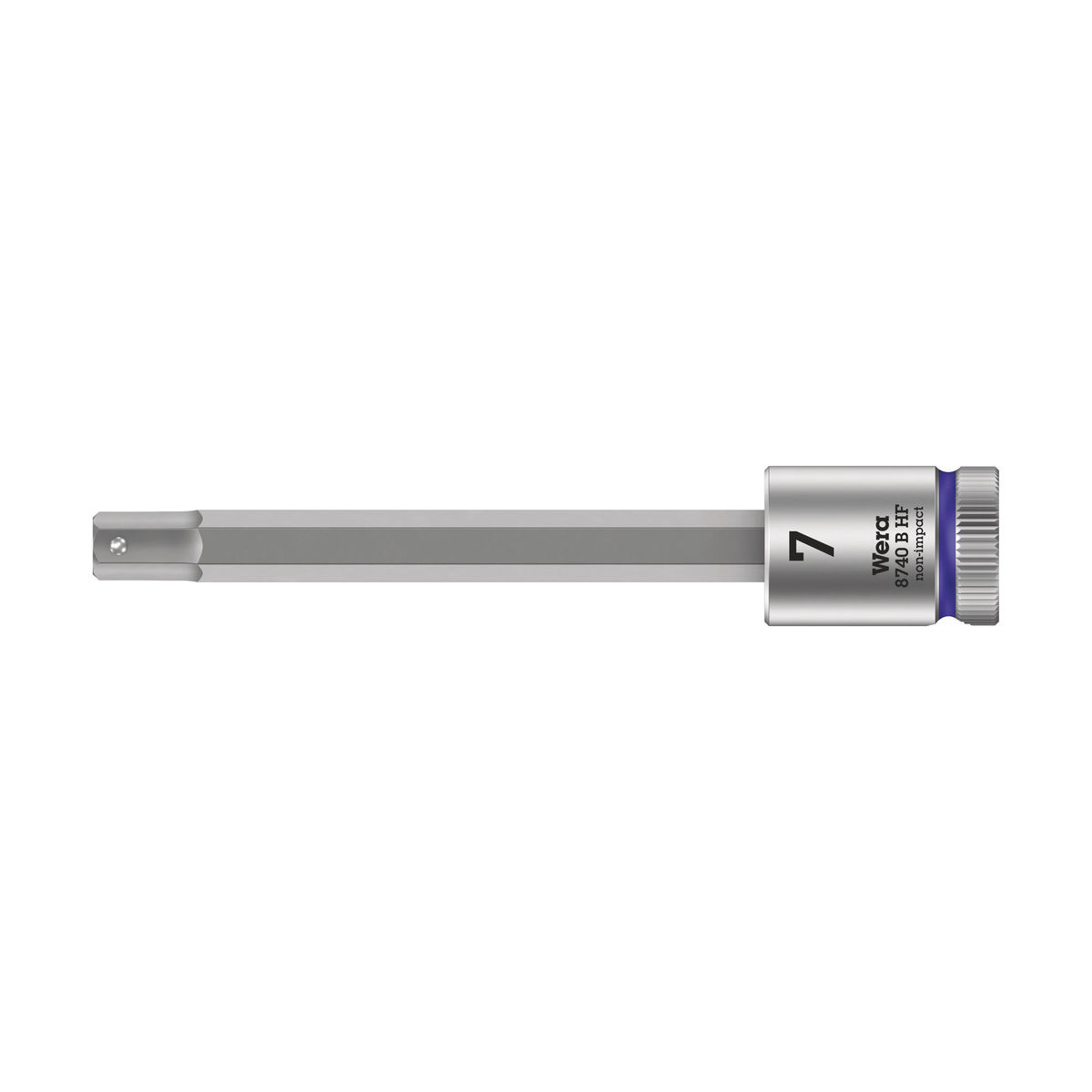 8740 B HF Zyklop Bitnuss mit 3/8″-Antrieb, mit Haltefunktion für Innensechskantschrauben, 7 x 100 mm