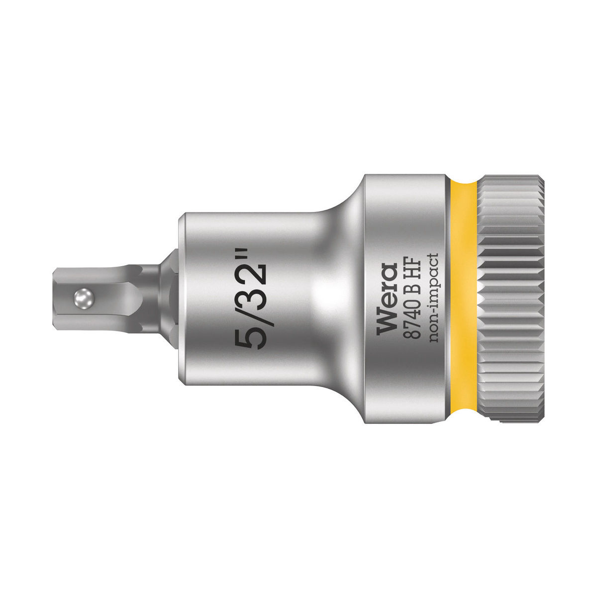 8740 B HF Zyklop Bitnuss mit 3/8″-Antrieb, mit Haltefunktion für Innensechskantschrauben, 5/32″ x 35 mm