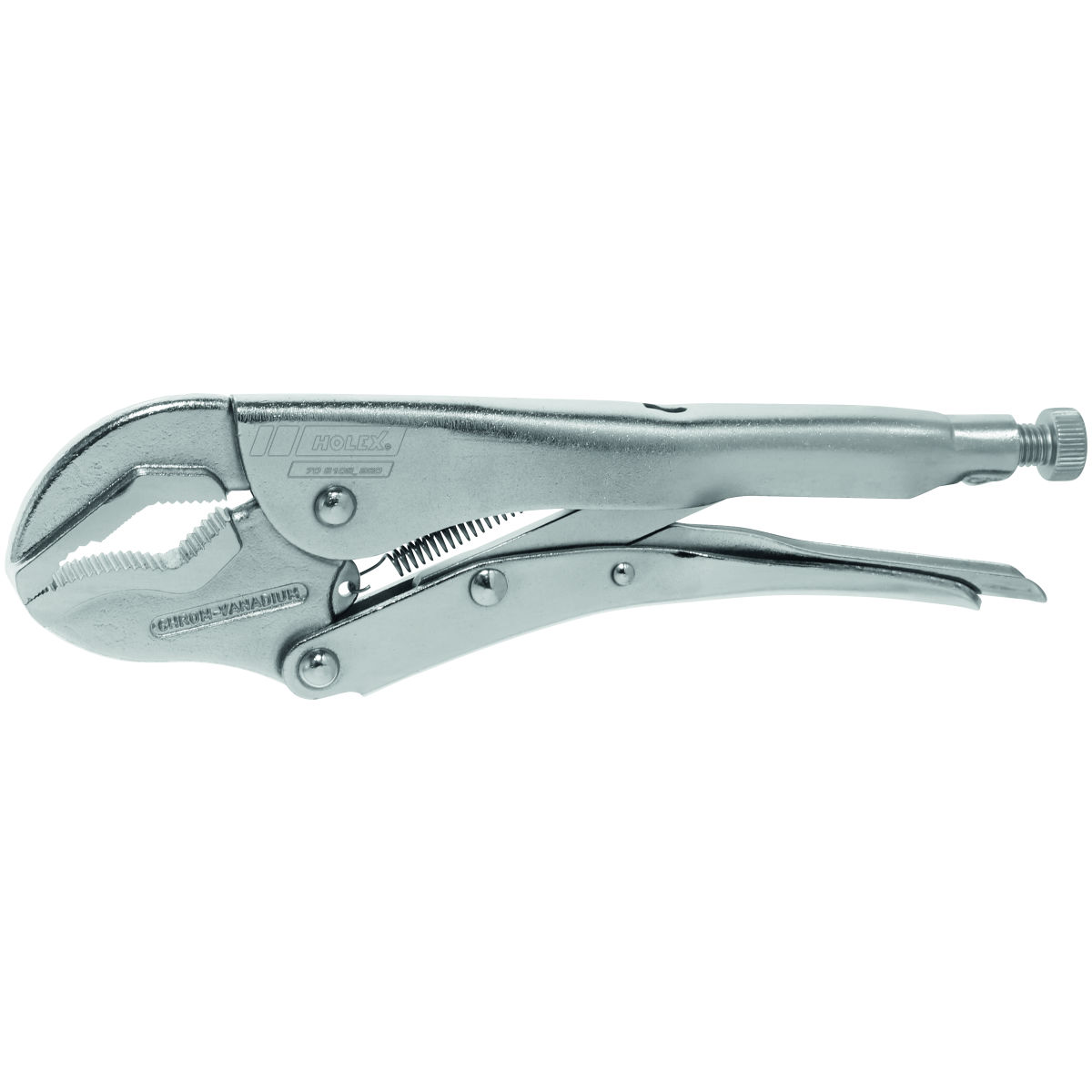 Universal-Gripzange, Maul mit Doppelprisma, ganze Länge: 250mm