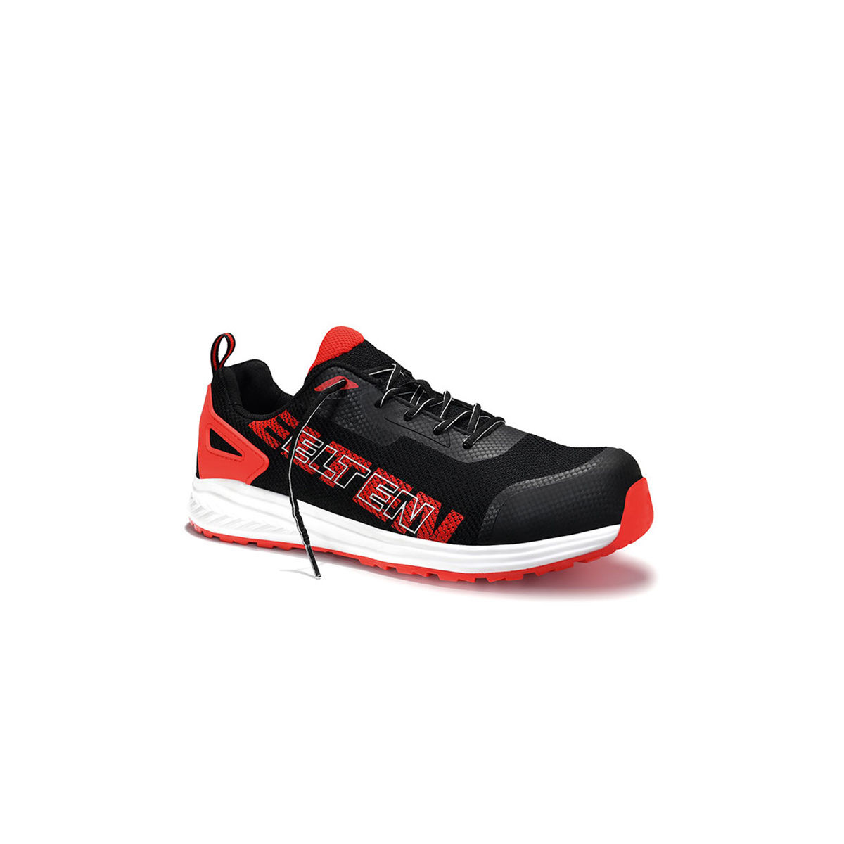 Sicherheitshalbschuh BATIS schwarz-rot Low ESD S1PL, Größe 47