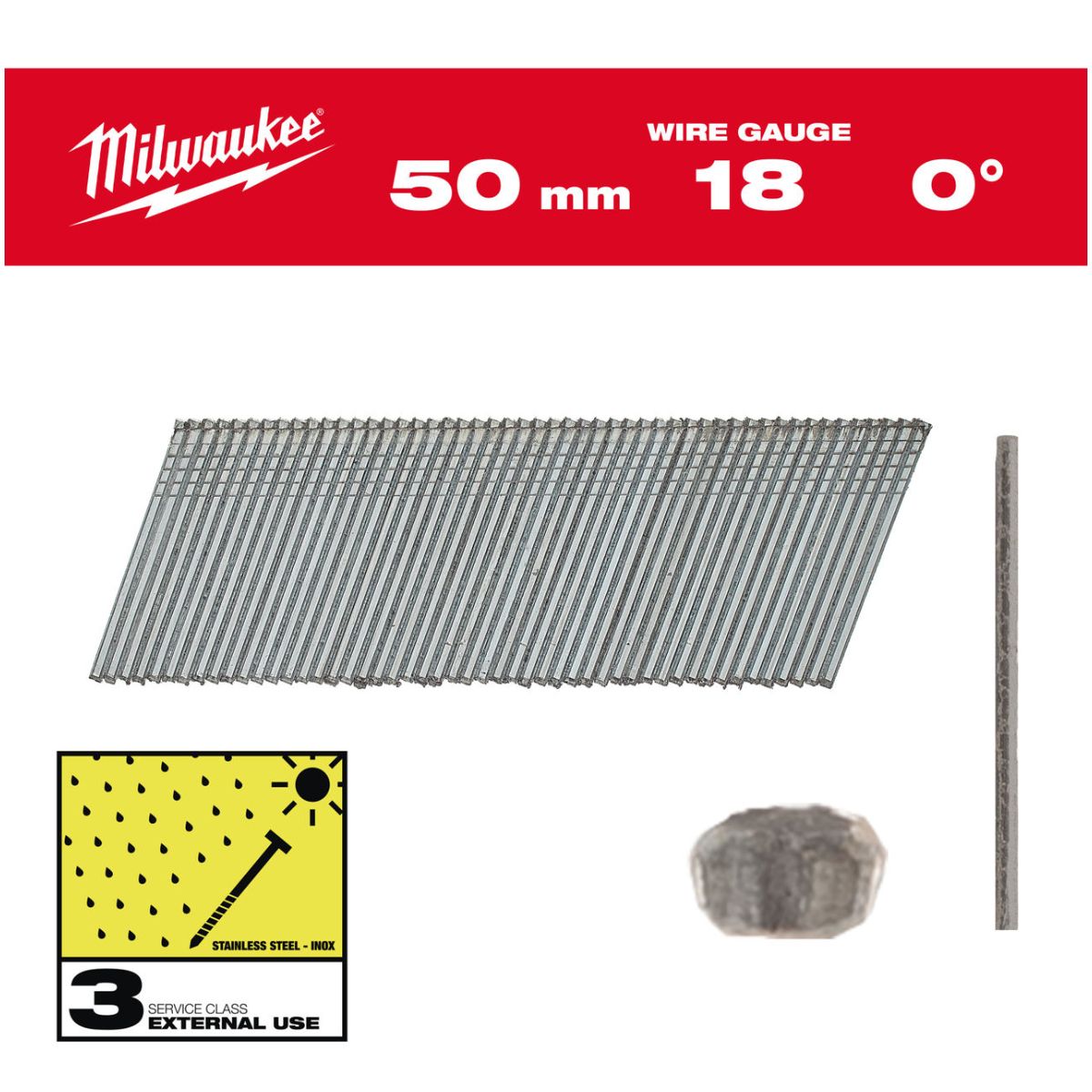 Stauchkopf-Nägel 18G Inox 50 mm SC3 (5.000)