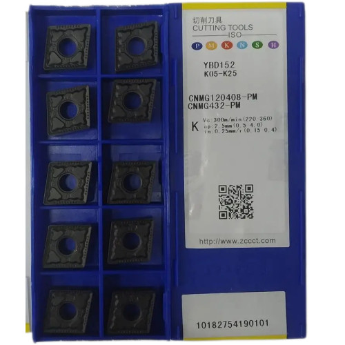 Пластини ZCC-CT CNMG120408-PM YBD152 токарні двосторонні твердосплавні