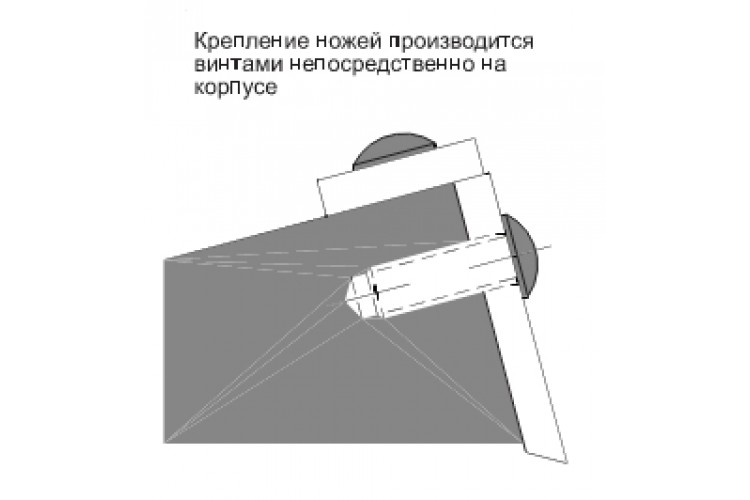 Фреза сборная, с механическим креплением быстросменных ножей, для обработки четырех видов