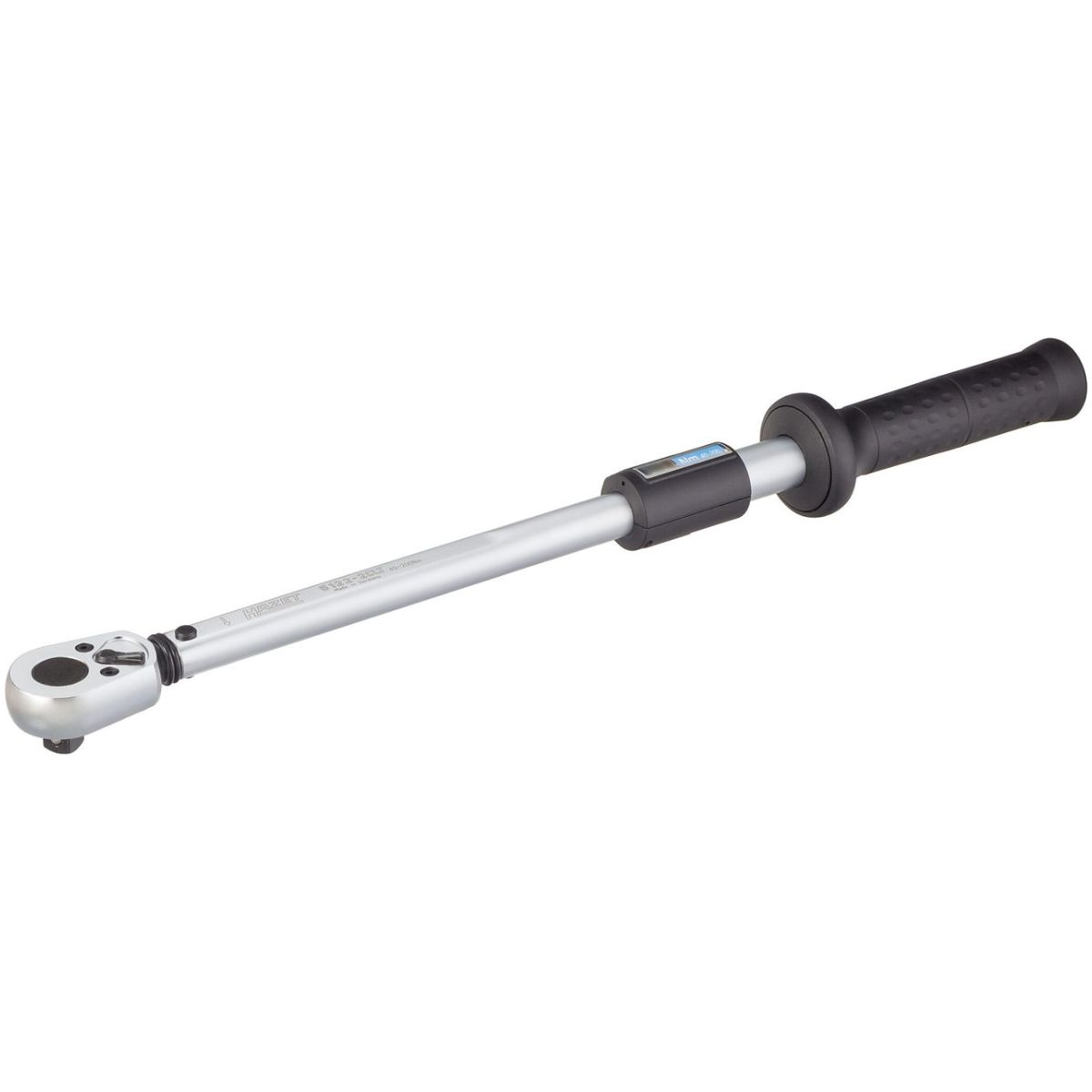 Drehmomentschlüssel mit DAkkS-Kalibrierschein ∙ Drehmomentbereich min-max: 40 – 200 Nm ∙ Genauigkeit: 4% ∙ 1/2 Zoll (12,5 mm) Vierkant massiv ∙ Länge: 545 mm