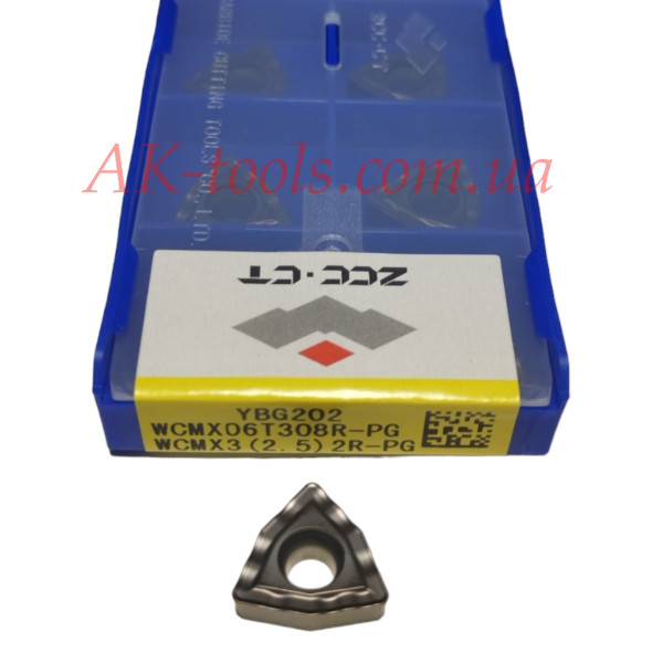 ФРЕЗЕРНІ СВЕРДЛИЛЬНІ ПЛАСТИНИ · WCMX06T308R-PG YBG202 ZCC Original