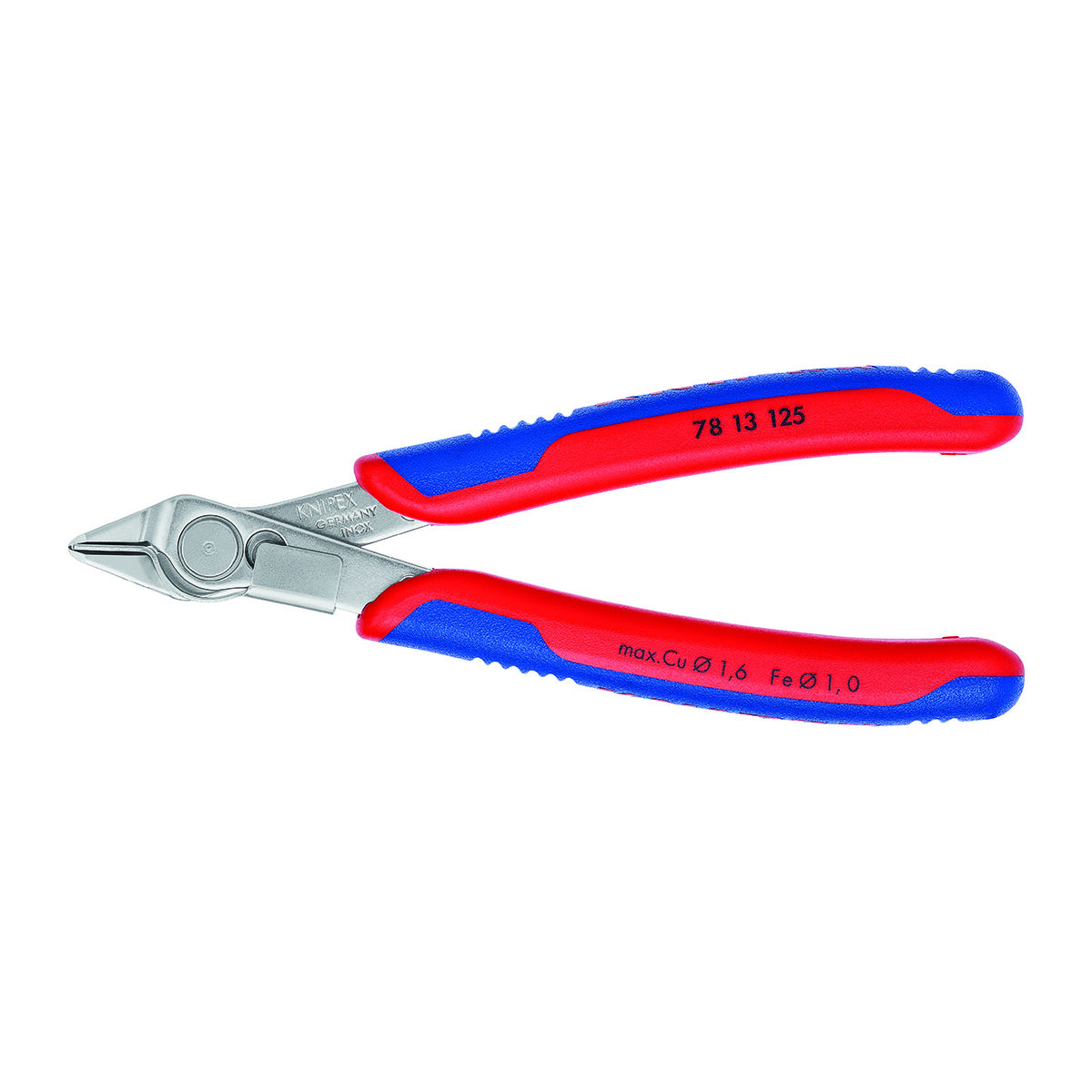 Elektronik-Seitenschneider Super Knips® mit Drahthalter, KW, ganze Länge: 125mm
