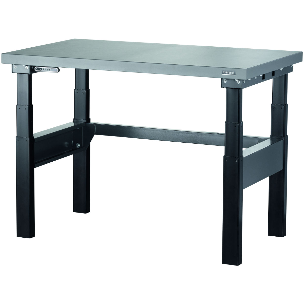 Elektrisch höhenverstellbarer Arbeitsplatz Tragkraft max. 250 / 200 kg Eluplan-Platte dunkel, Typ: 1250