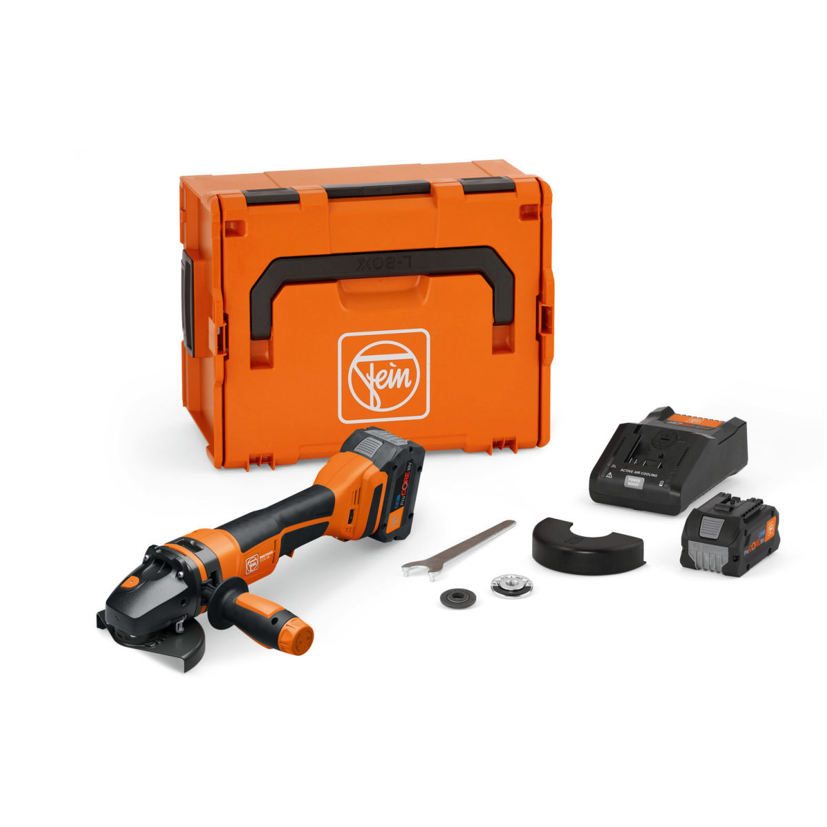 Akku-Winkelschleifer PROTAGO Ø 125 mm, CCG 18-125-12 PD-SEC Set 8Ah ProCORE AS