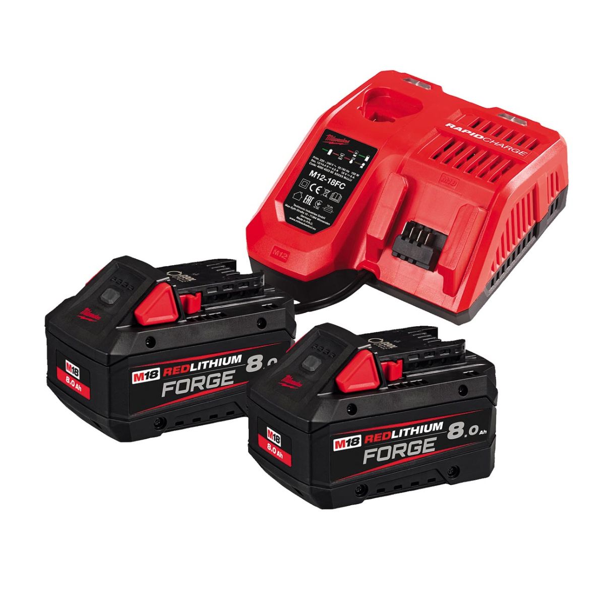 Akku-Starter-Set REDLITHIUM FORGE™, Akkukapazität: 8Ah