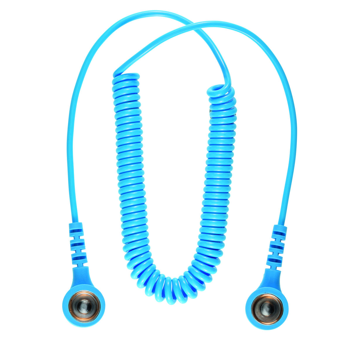 Erdungsspiralkabel 10,3 / 10,3 mm, Anschluss Druckknopf: 10,3mm