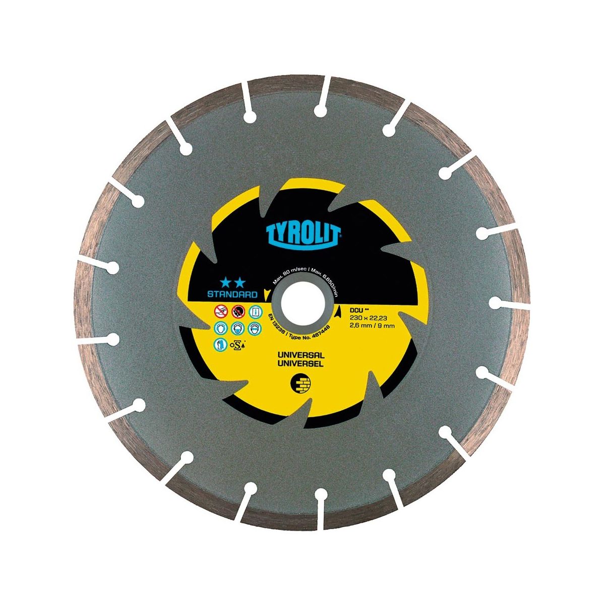 Diamant-Trennscheibe STANDARD** Universal, Scheiben-⌀: 115mm