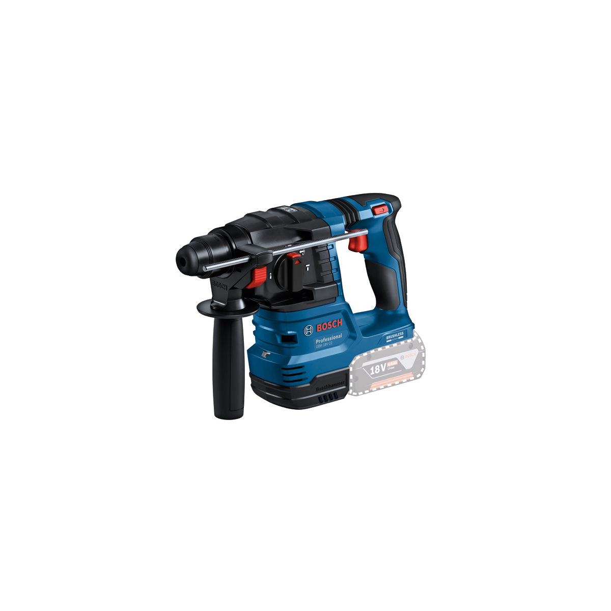Akku-Bohrhammer mit SDS plus GBH 18V-22, 2 x Akku GBA 18V 4.0Ah in L-BOXX 238