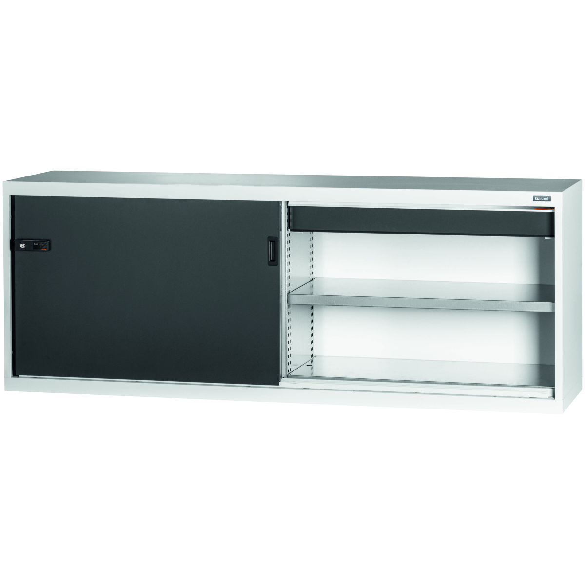 Basisschrank mit Schublade, Vollblech-Schiebetüren, 36×14G, Höhe: 750mm