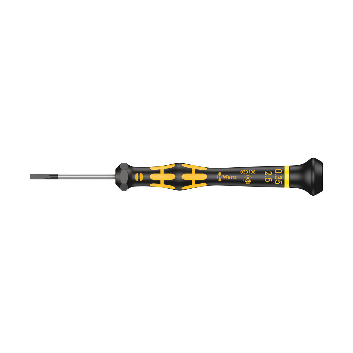 1578 A ESD Kraftform Micro Schlitz-Schraubendreher, 0,35 x 2,5 x 40 mm