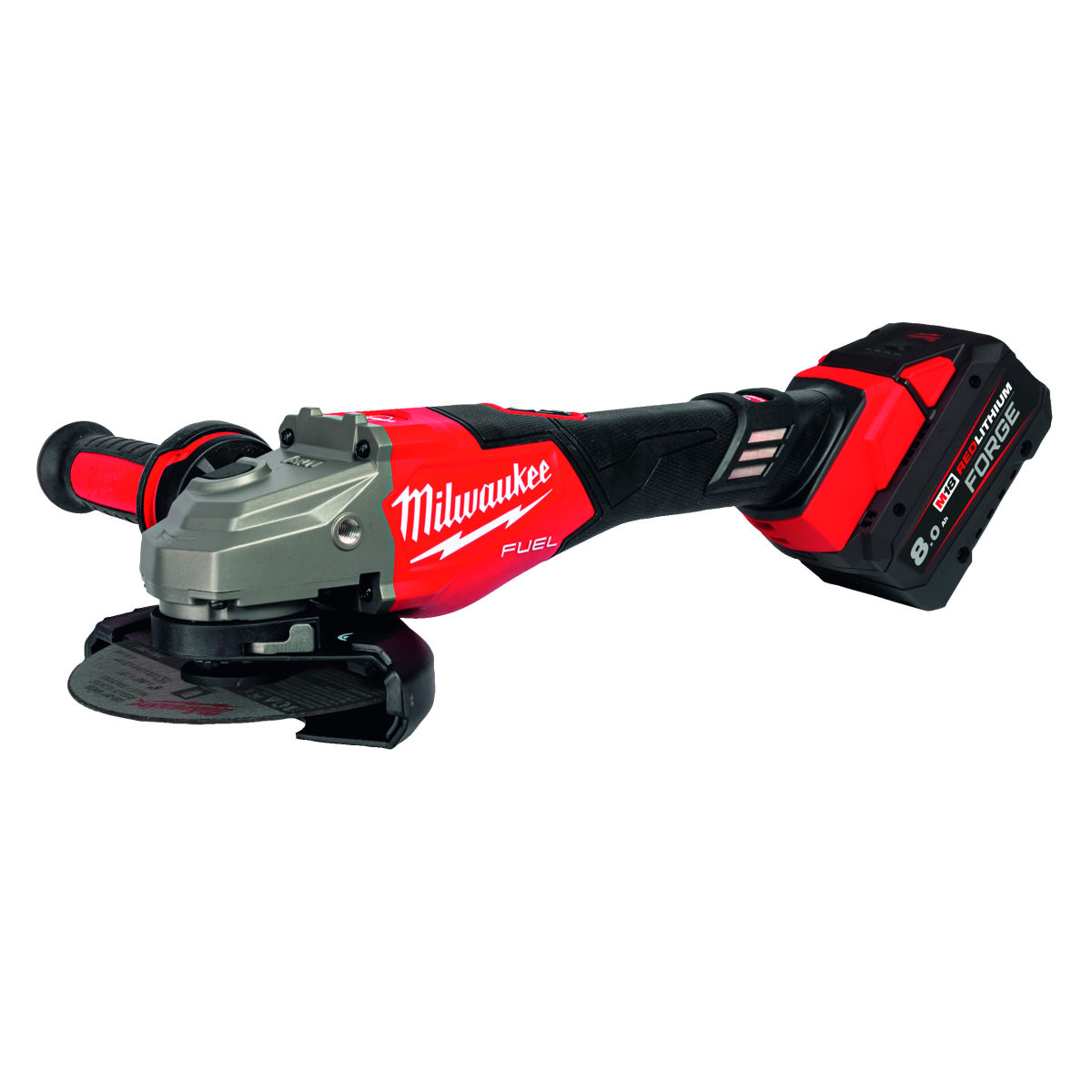 Milwaukee® Akku-Winkelschleifer 18V, für 125 mm Scheiben ⌀, mit Akku, mit Sanftanlauf und Wiederanlaufsperre, im Koffer