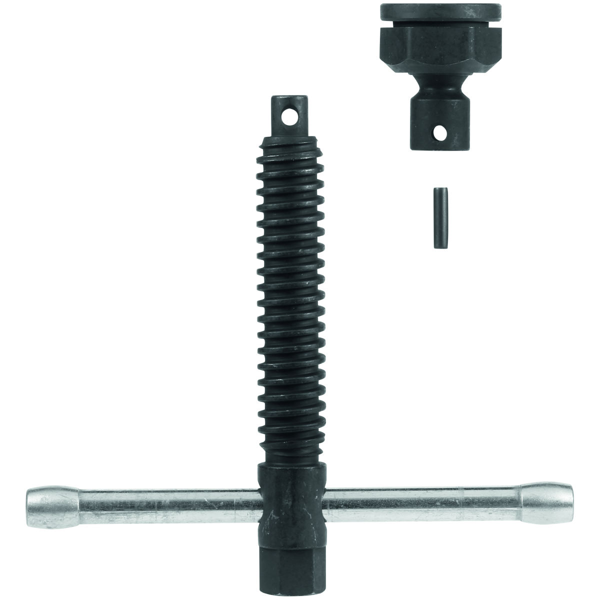 Spindel mit Knebel und Druckkappe
