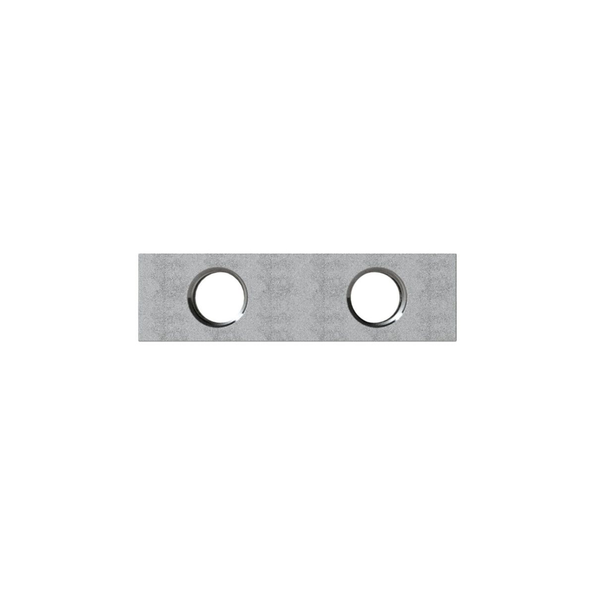 Verteilerleiste, Abgänge beidseitig, 2 x 1/4, 6 + 6 x 1/8, Alu