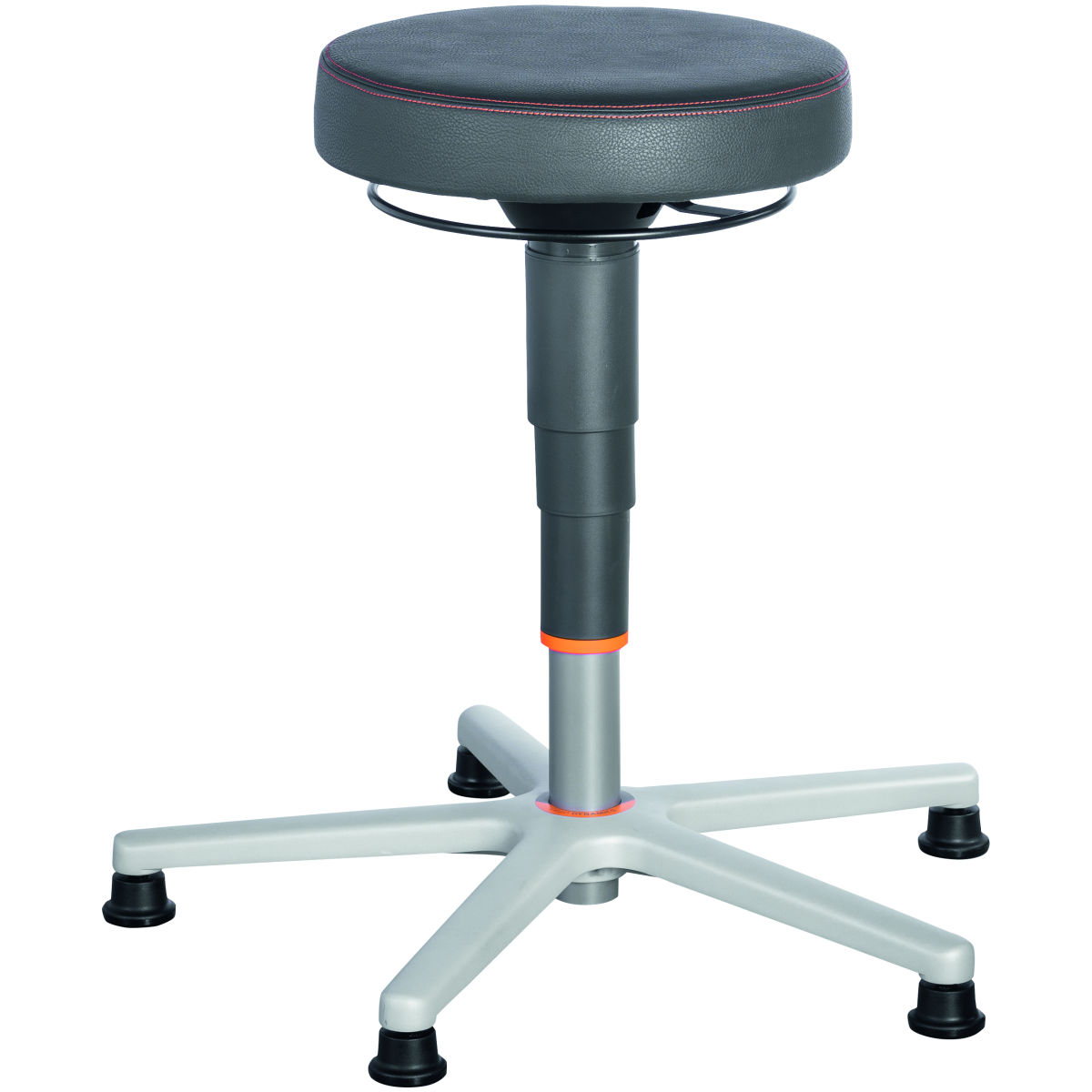 Ergonomischer Arbeitshocker, Kunstleder, mit Gleiter, Typ: 1