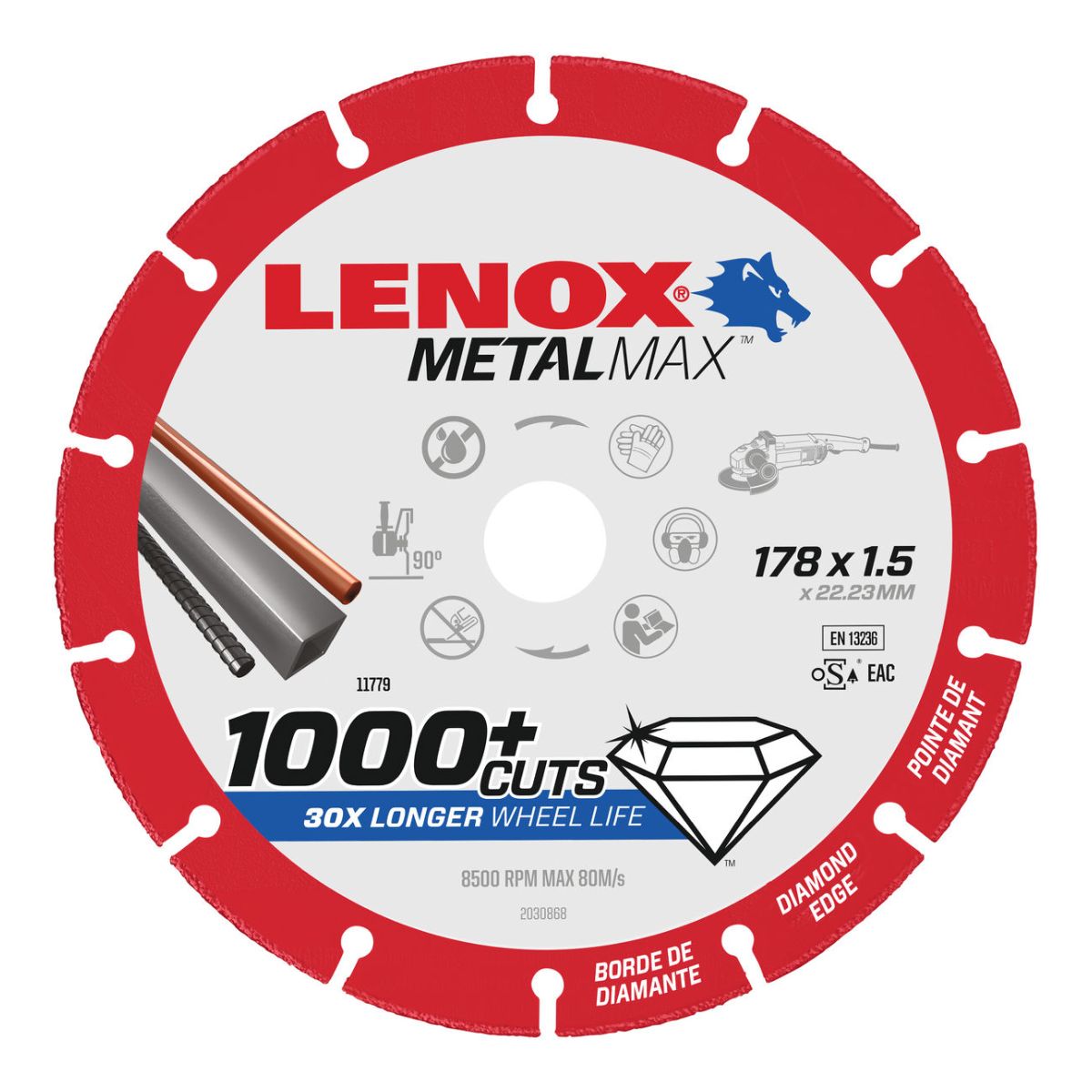 Diamanttrennscheibe MetalMax 178 mm X 1,5 mm
