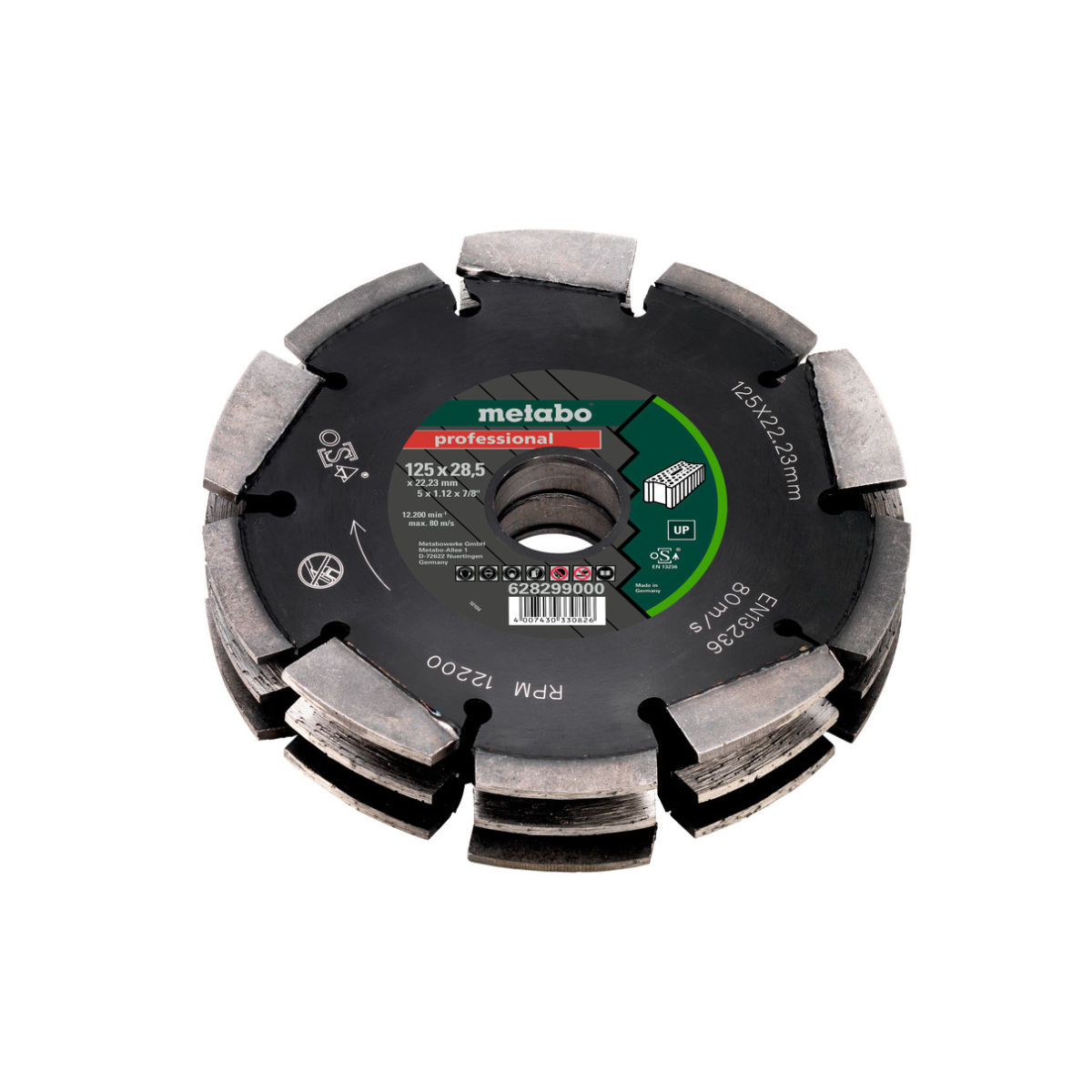 Dia-FS3, 125x28,5x22,23mm, ″professional″, ″UP″, Universal