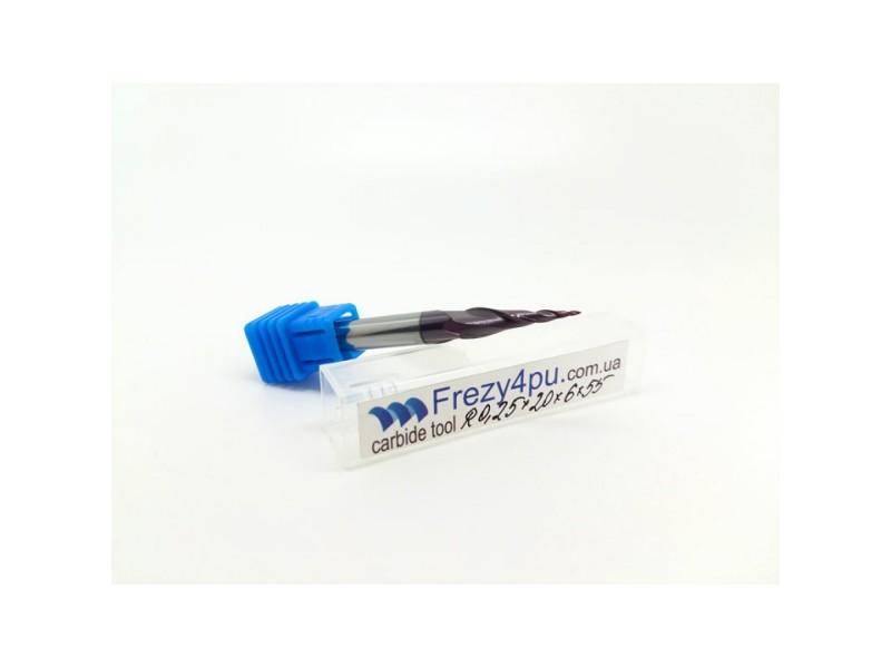 Фреза конусна R0.25 D6 L55/20