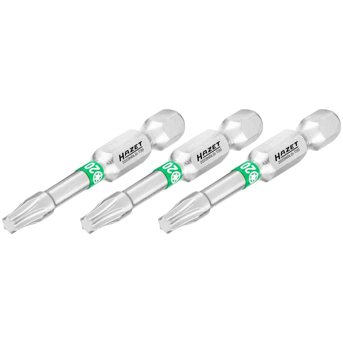 Bit ∙ 1/4 Zoll (6,3 mm) Sechskant massiv ∙ Innen TORX® Profil ∙ 3-teilig ∙ SW T20