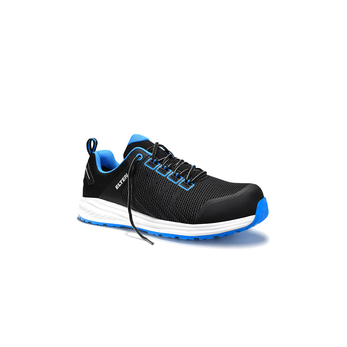 Sicherheitshalbschuh LIVAS schwarz-blau Low ESD S1PL, Größe 40