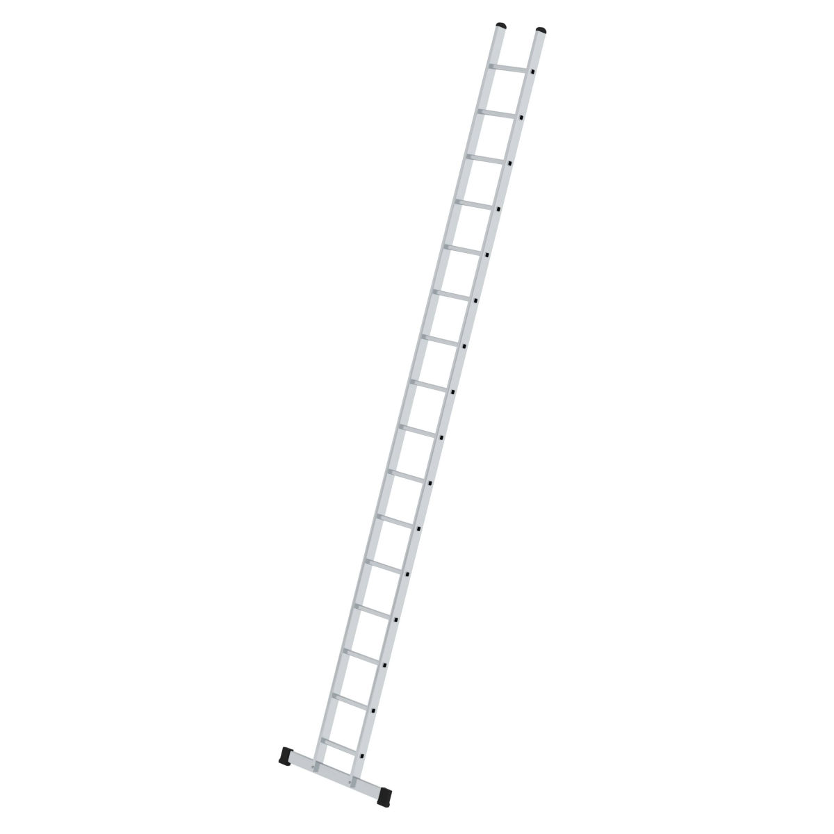 Sprossen-Anlegeleiter 350 mm breit mit Standard-Traverse 16 Sprossen