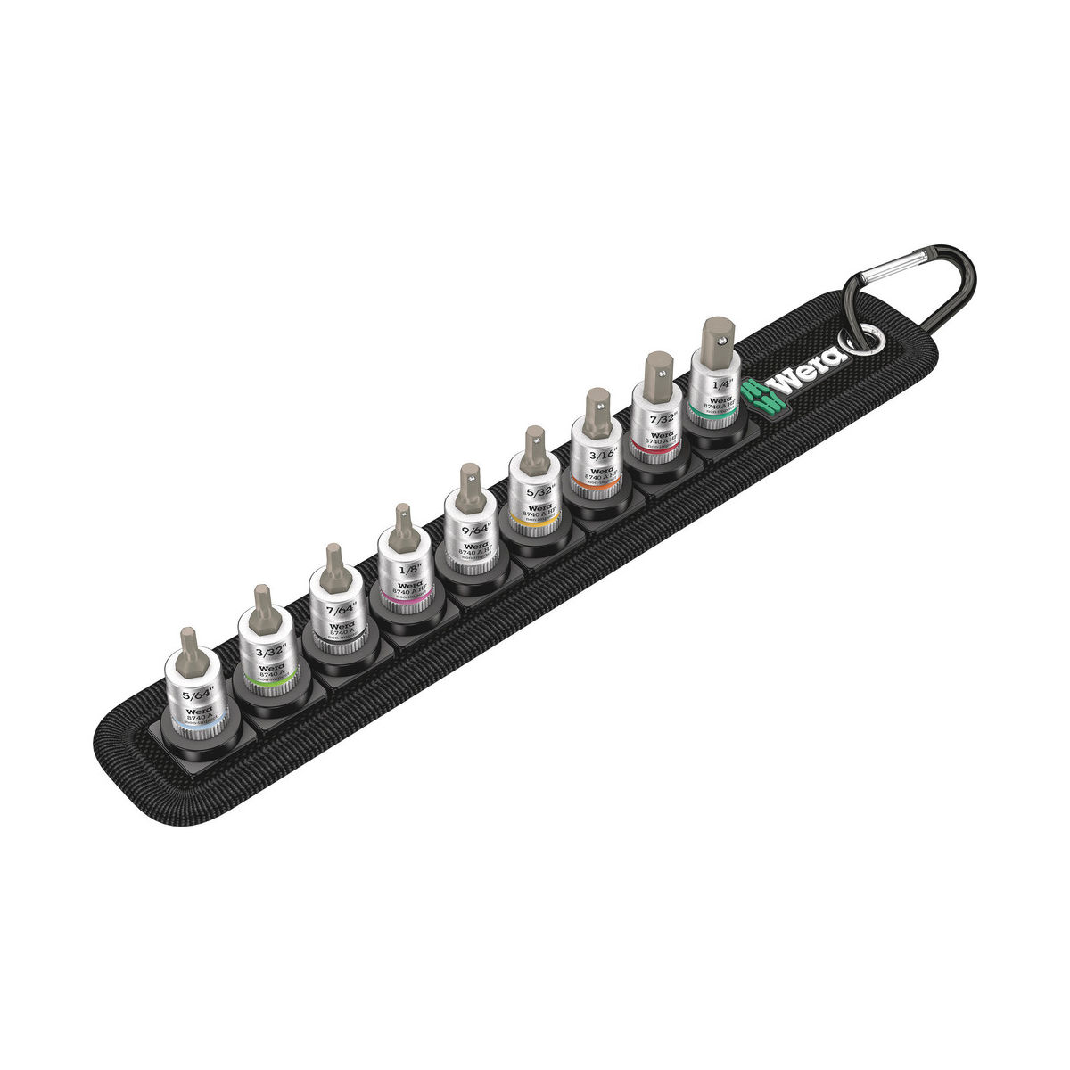 Belt A Imperial 1 Zyklop Bitnuss-Satz Innensechskant, mit Haltefunktion, 1/4″-Antrieb, 9-teilig