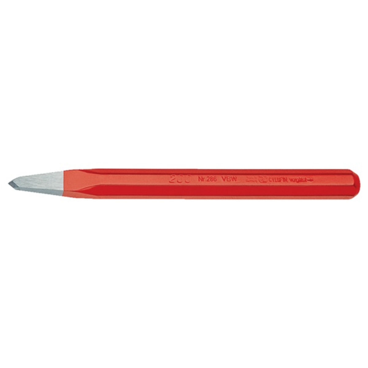 Spitzmeißel, achtkantig B.18mm L.300mm Chrom-Vanadium-Lufthärtestahl