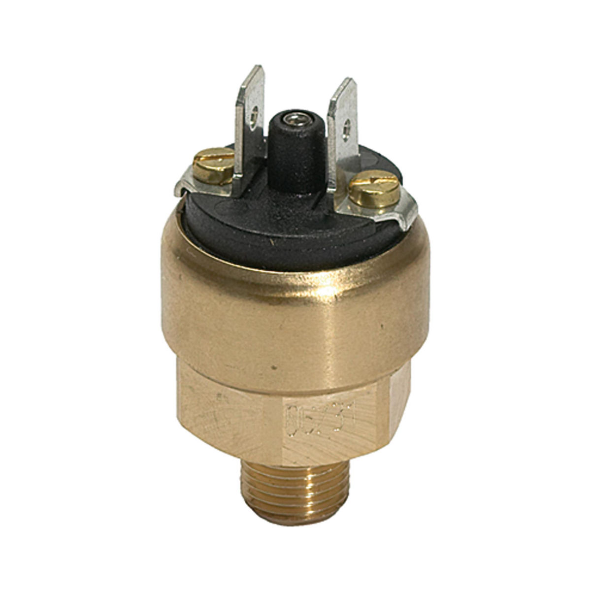 Druckschalter, Mini-Ausf., Messing, 42 V, G 1/8, 1 - 10 bar, Schließer