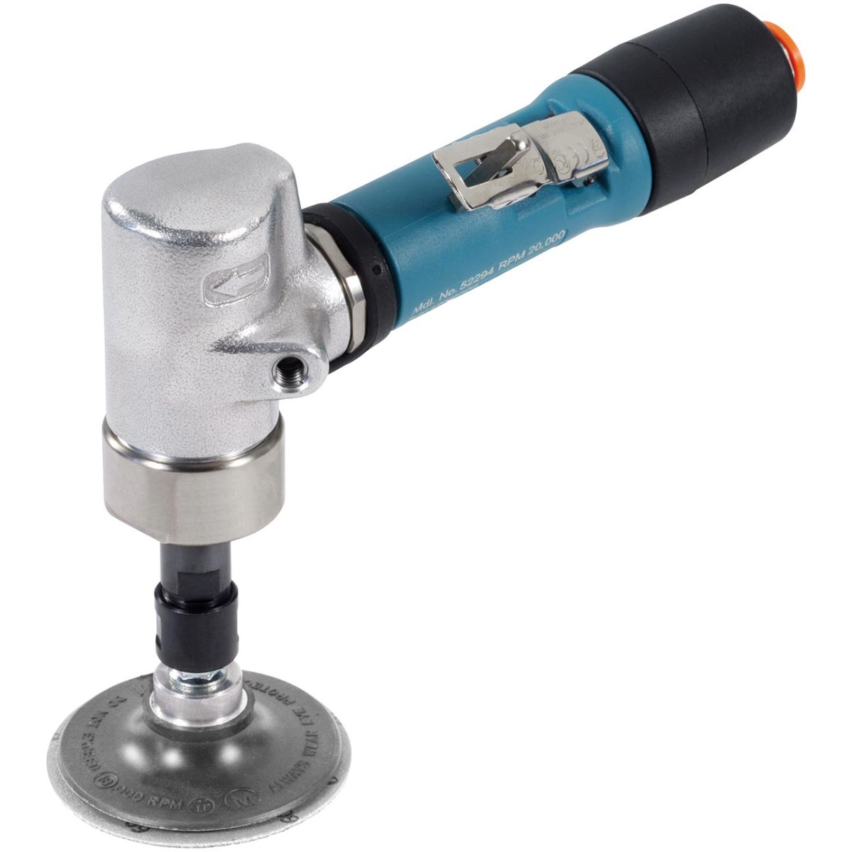 DYNABRADE® Druckluft-Winkelschleifer für 50 mm Scheiben ⌀, bis 75 mm Scheiben-⌀, mit NPT Anschlussgewinde, 1/4 Zoll Druckluft-Anschluss