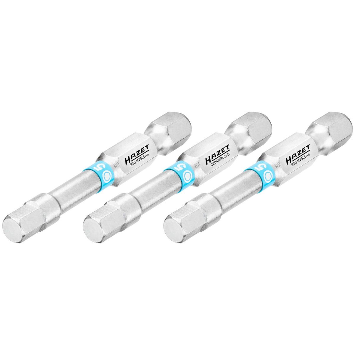 Bit ∙ 1/4 Zoll (6,3 mm) Sechskant massiv ∙ Innen Sechskant Profil ∙ 3-teilig ∙ SW 5 mm